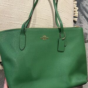 Coach Green Tote Bag